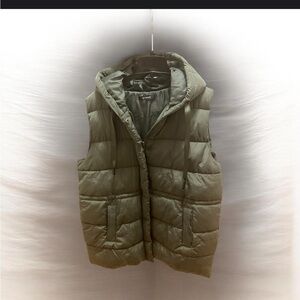 Olive Green Puffer Vest